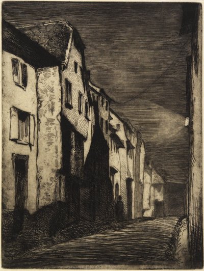 Street at Saverne from Twelve Etchings from Nature, 1858 by James Abbott McNeill Whistler